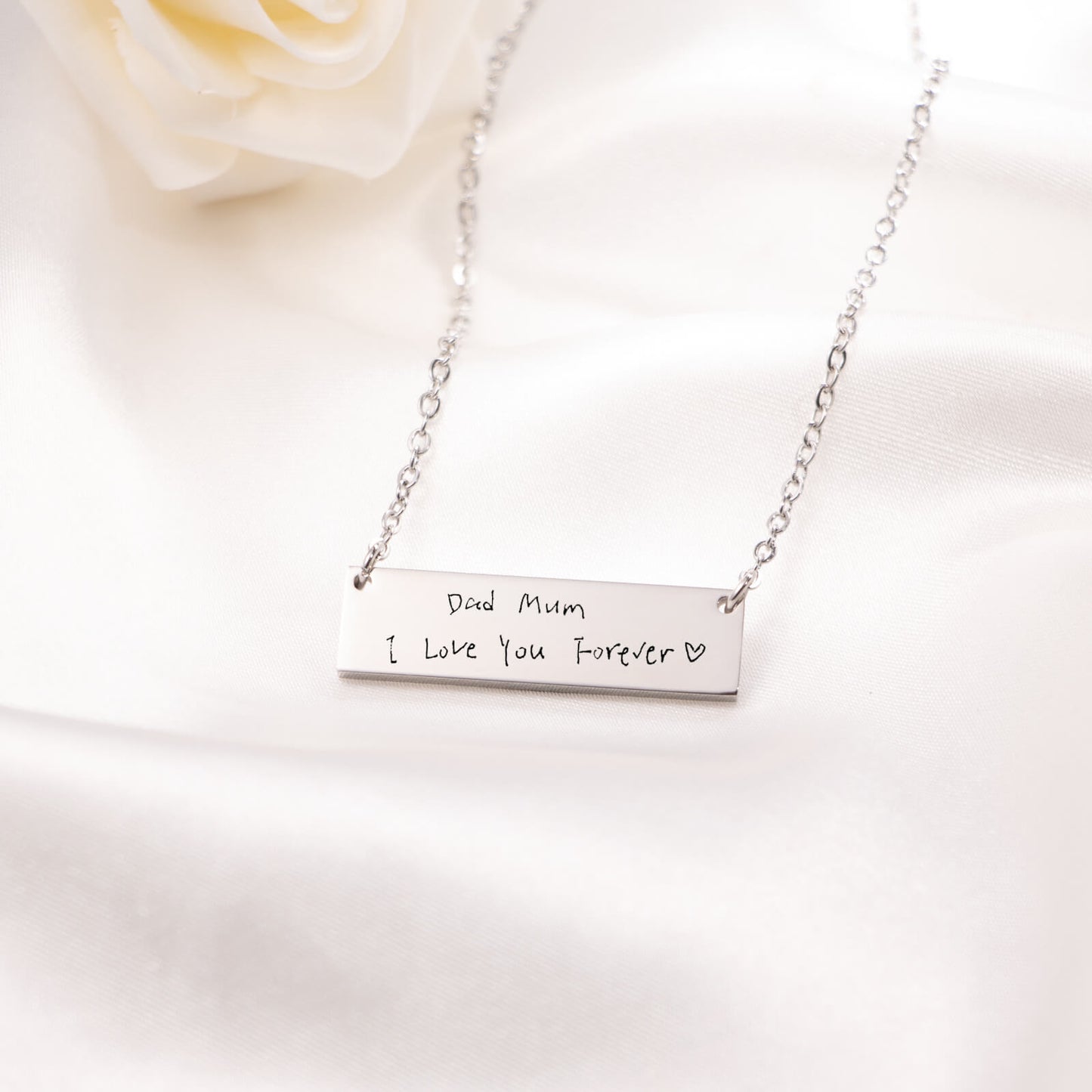 Handwriting Bar Necklace