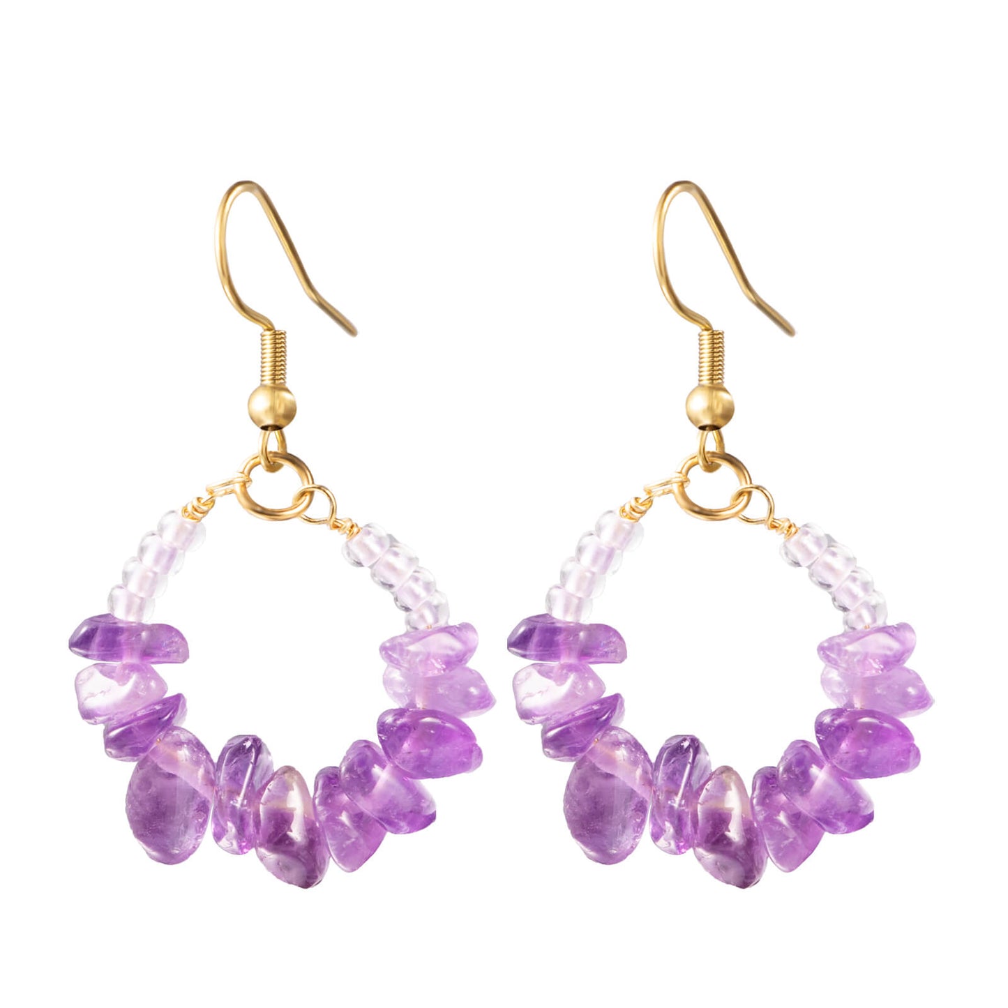Healing Crystal Drop Earrings