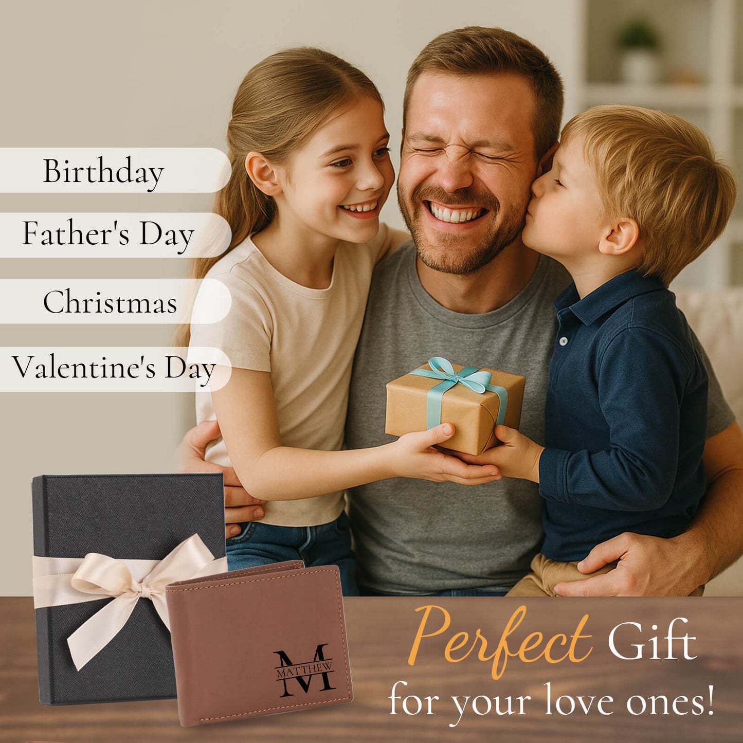 Custom Leather Wallet for Men