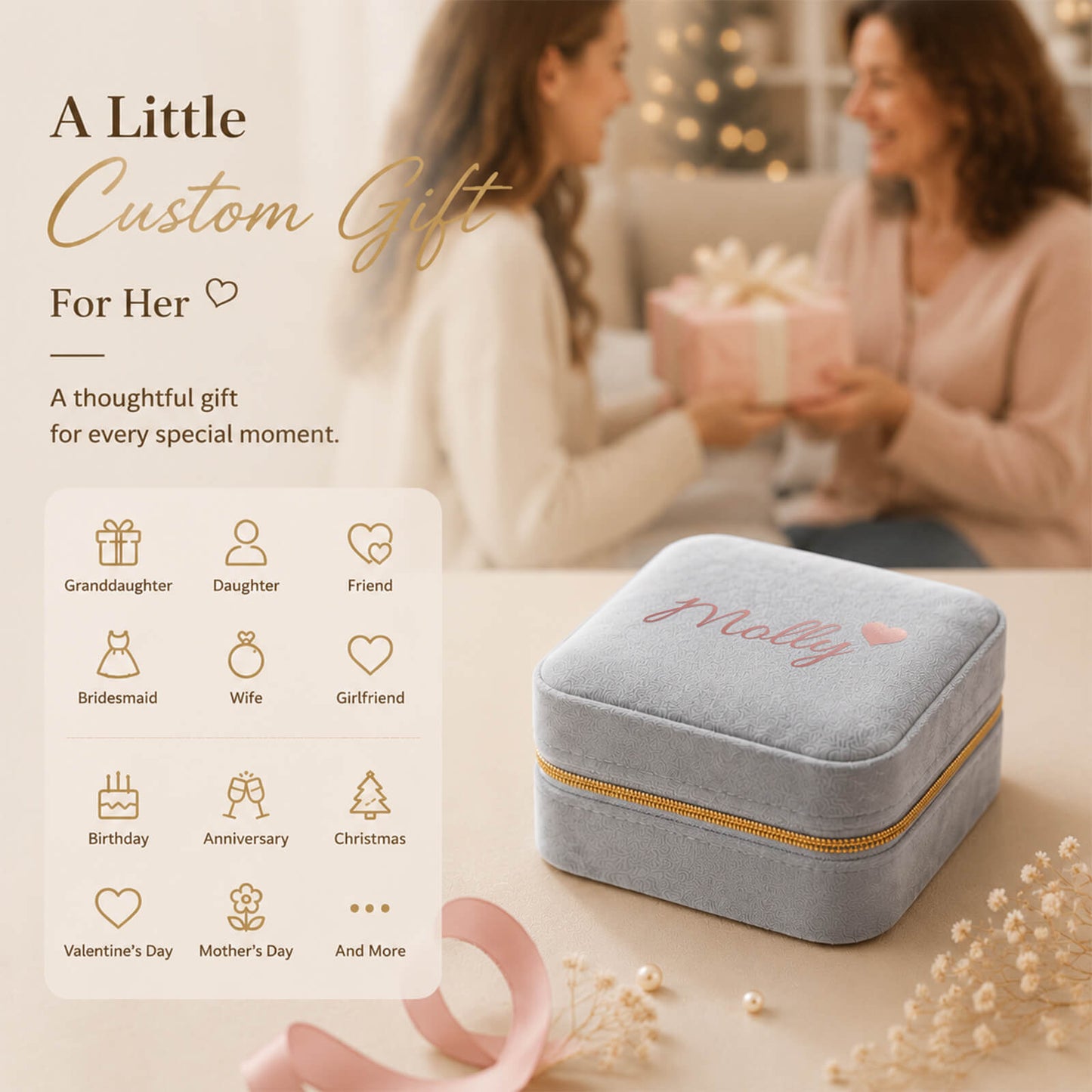 Velvet Jewelry Case