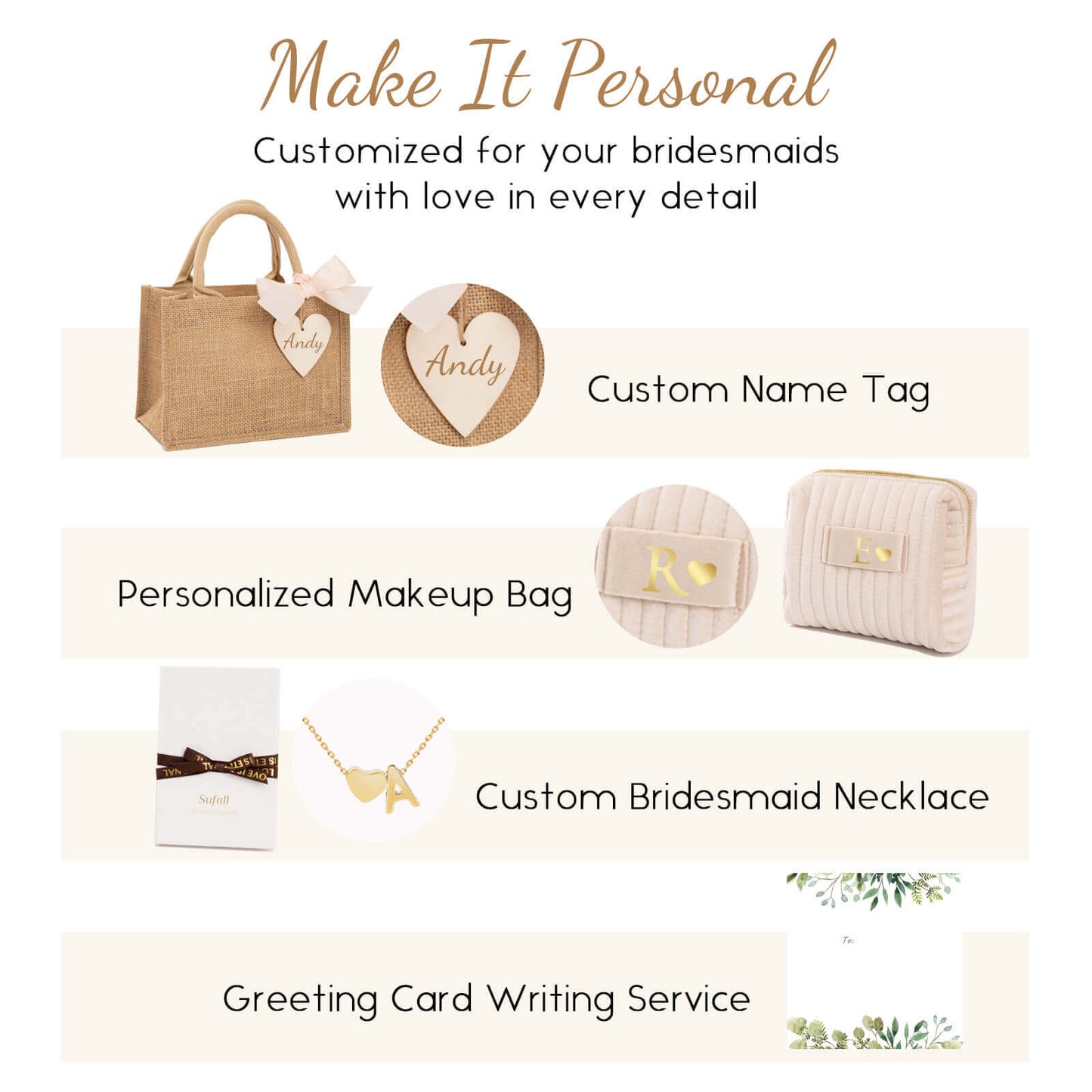 Personalized Bridesmaid Gift Set