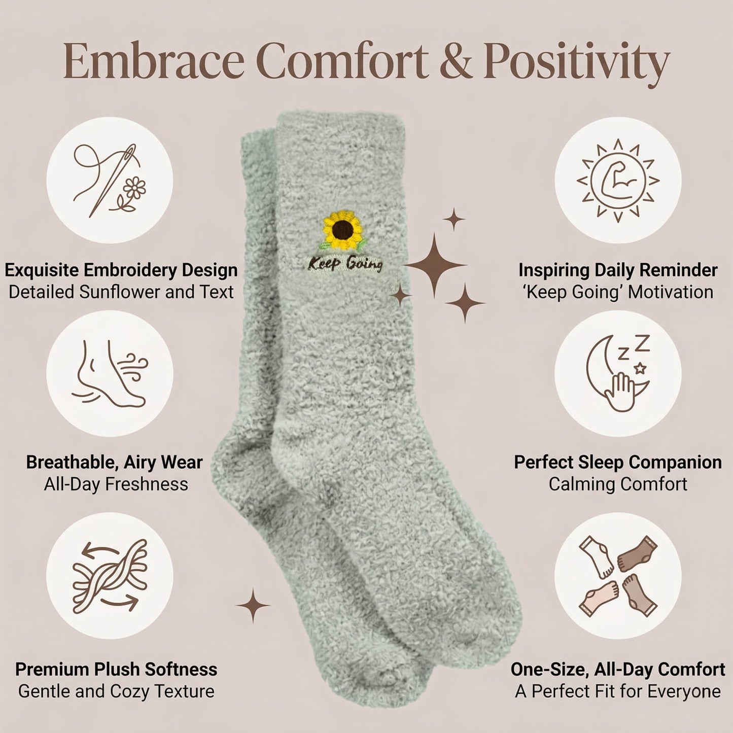 Gentle Reminder Fuzzy Socks