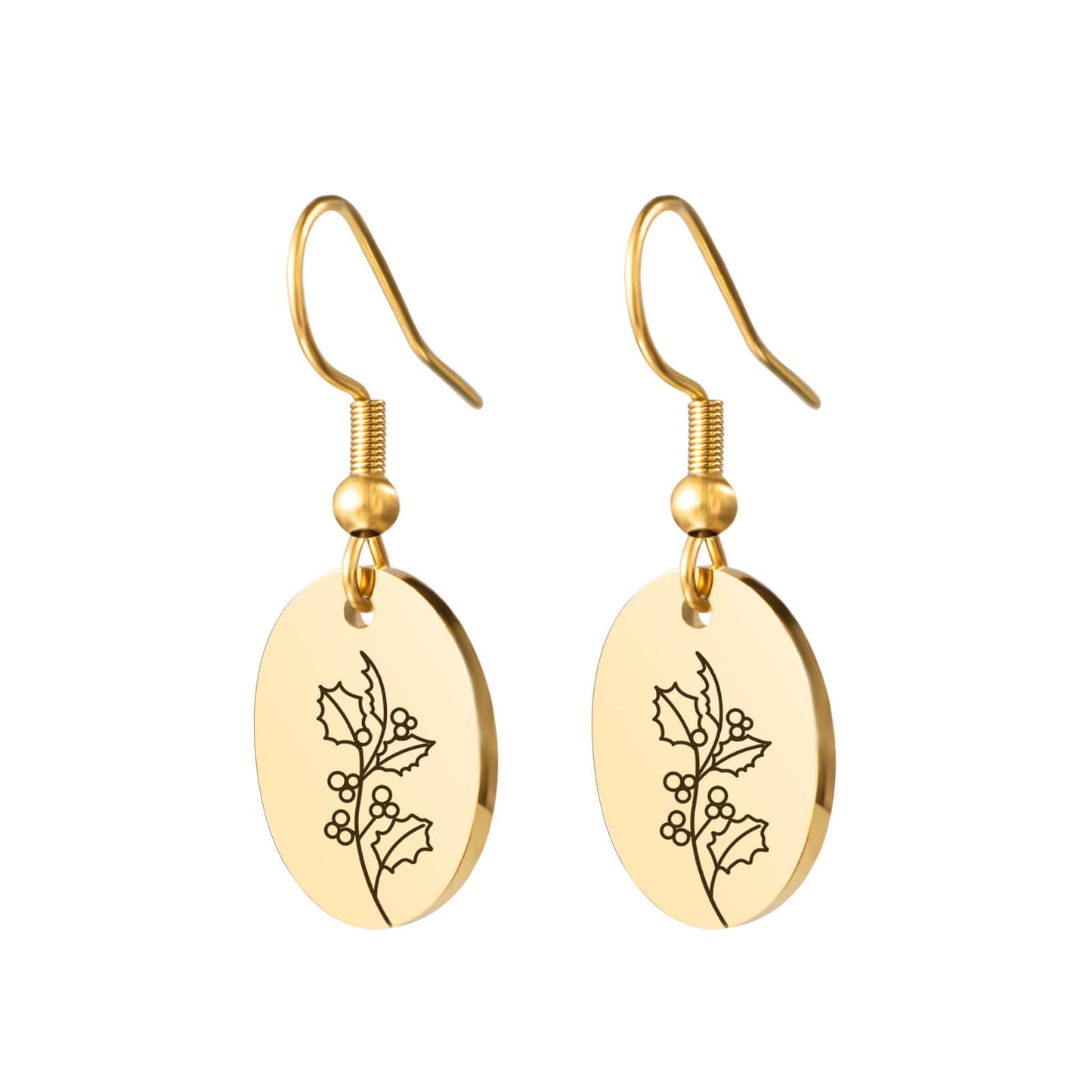 Birth Flower Earrings