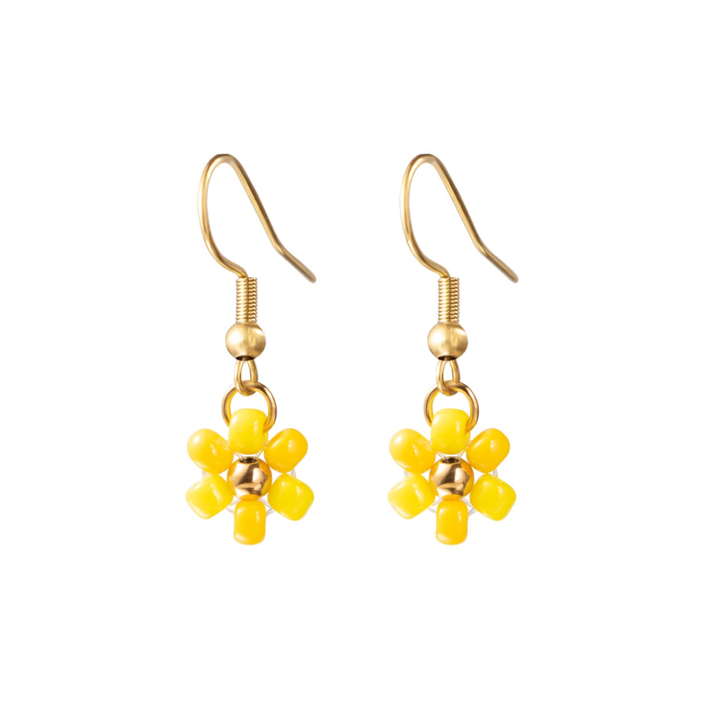 Beaded Flower Earrings