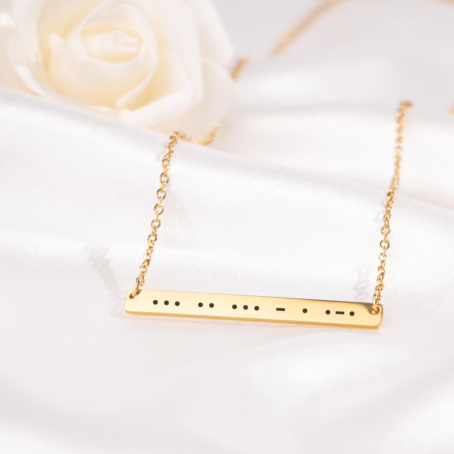 Morse Code Necklace