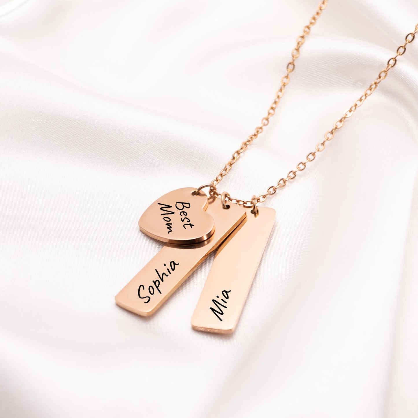 Heart Charm Name Necklace