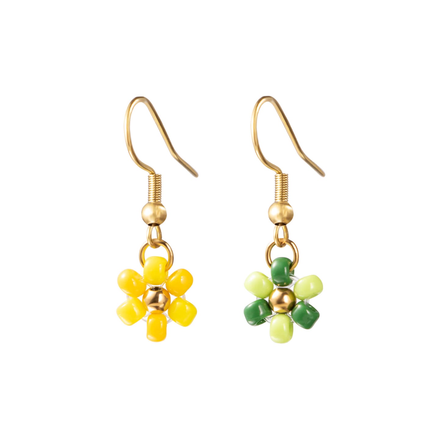 Beaded Flower Earrings