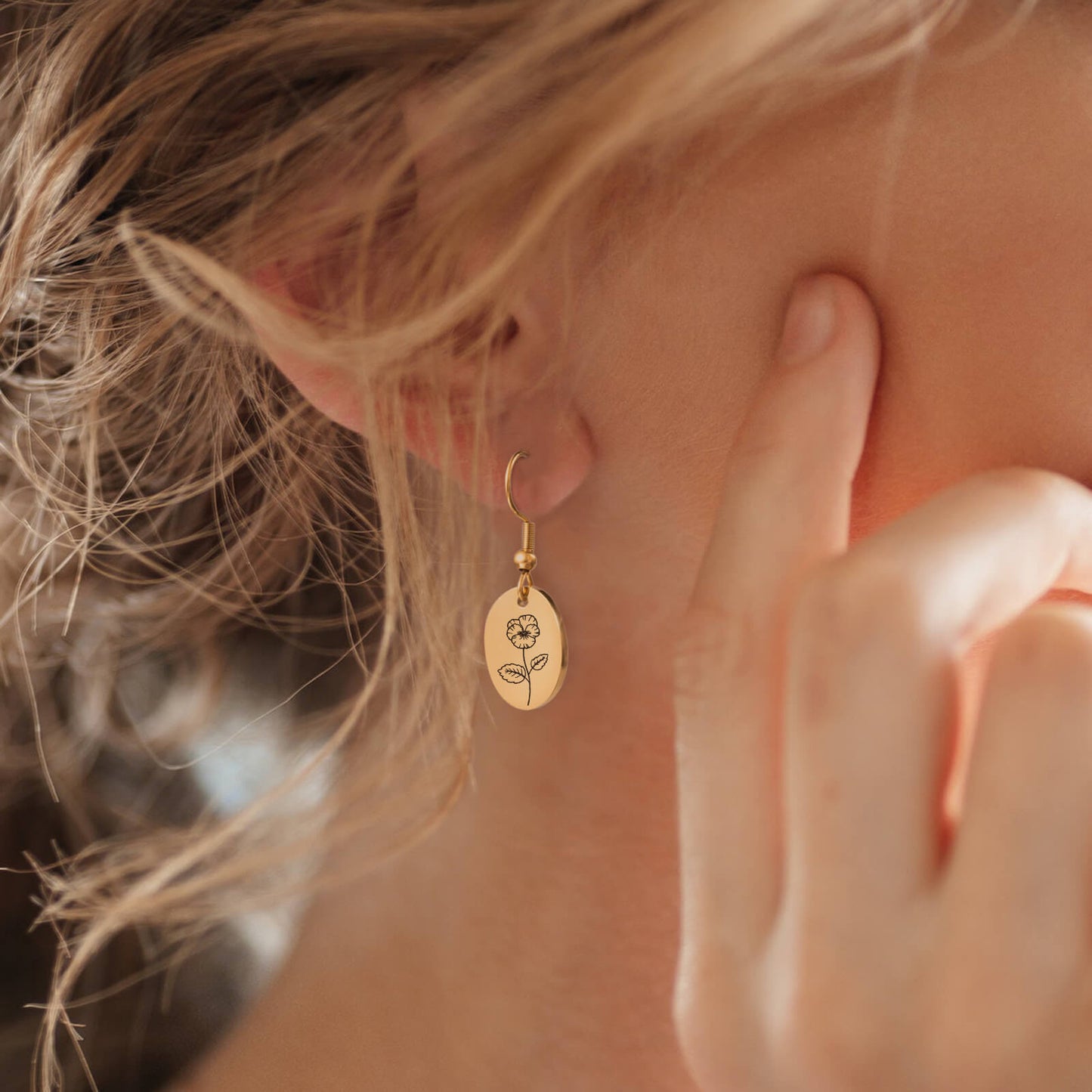 Birth Flower Earrings