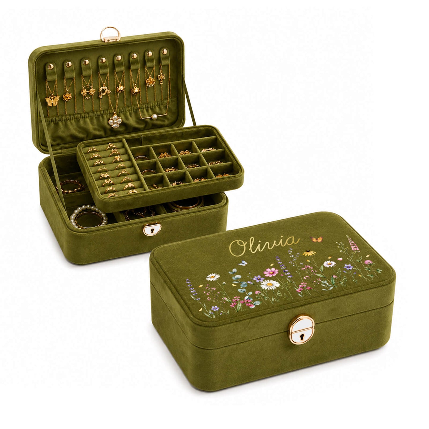 Velvet Jewelry Box