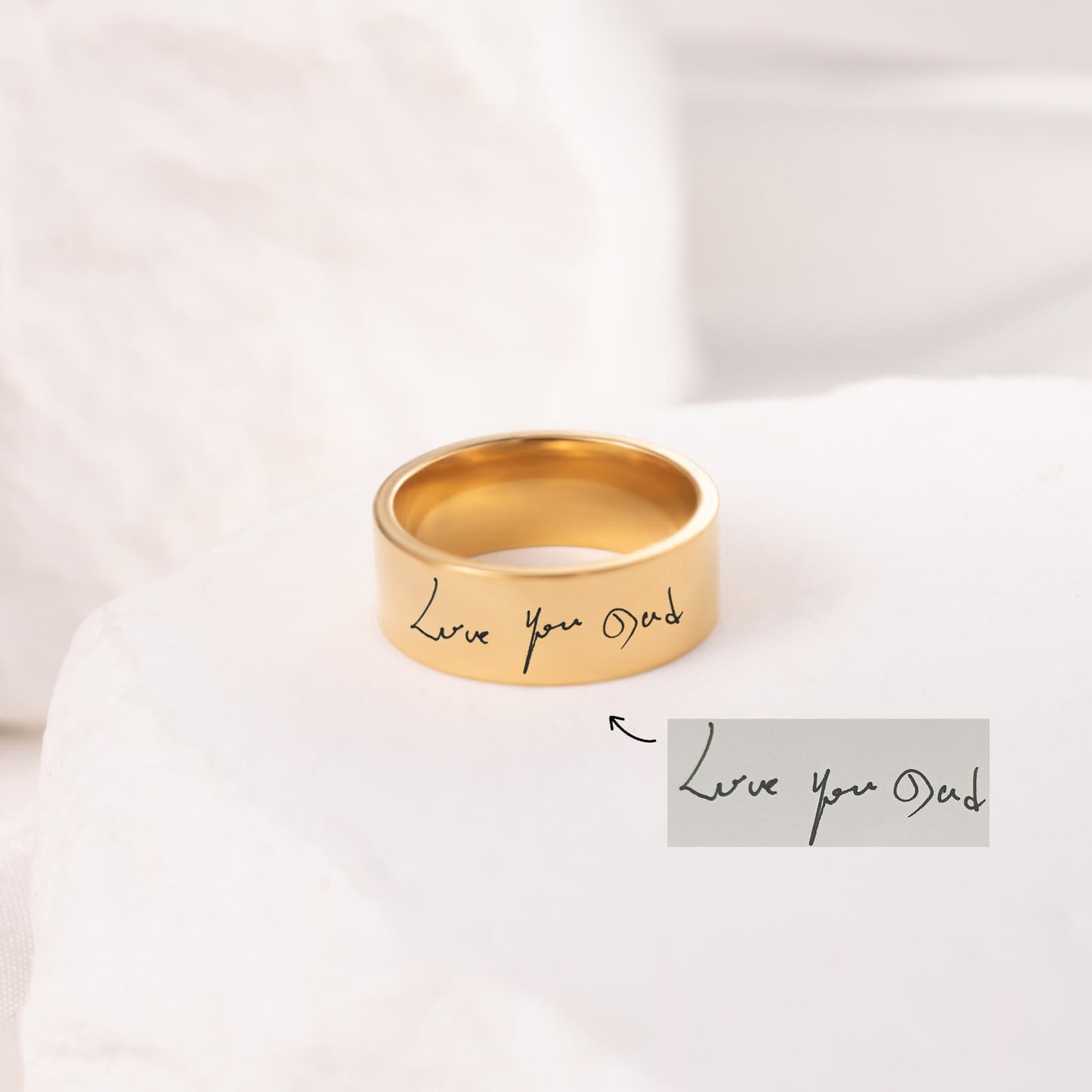 Actual Handwriting Ring