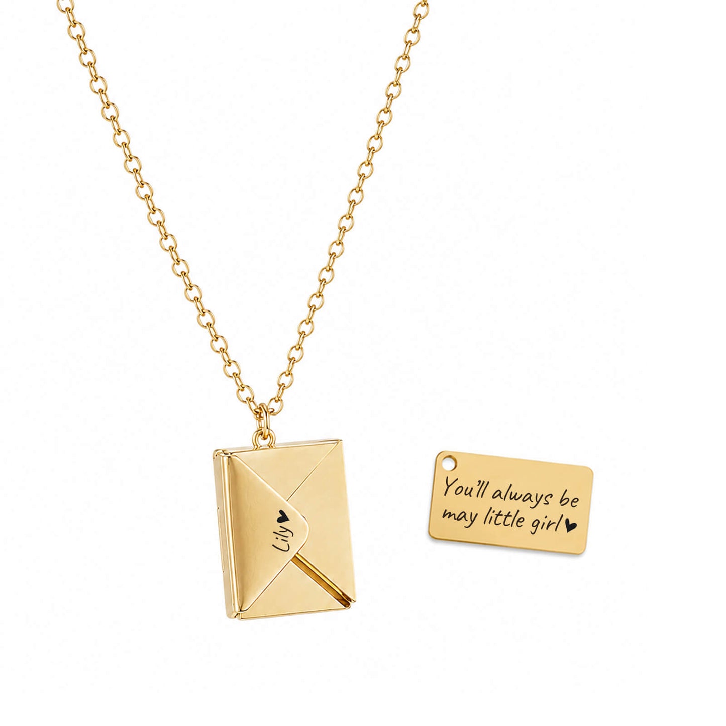 Custom Envelope Necklace