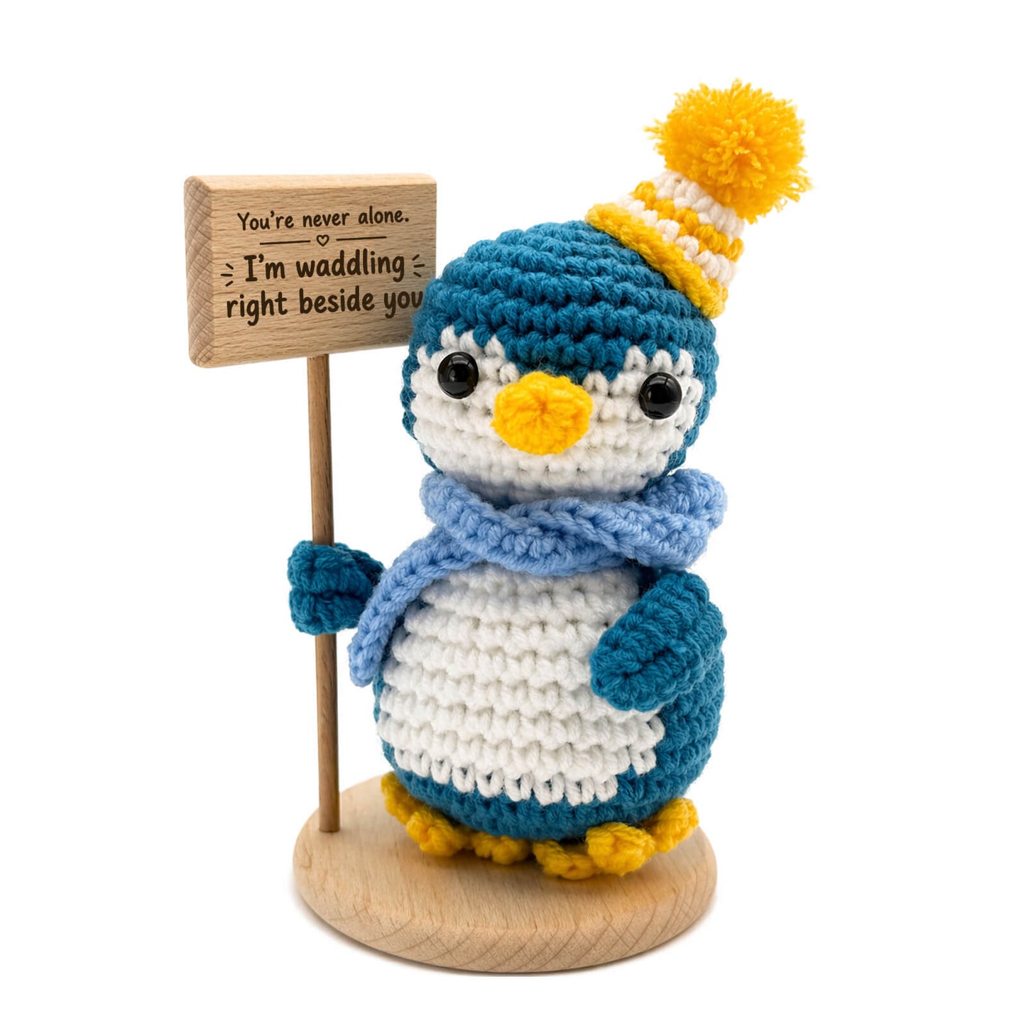 Personalized Crochet Penguin Gift