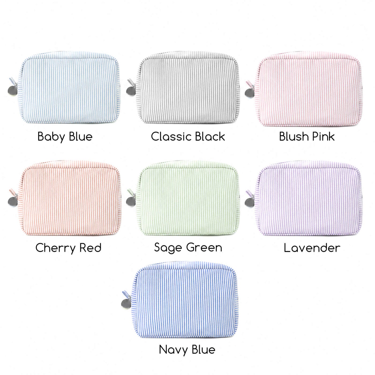 Personalized Seersucker Pouch