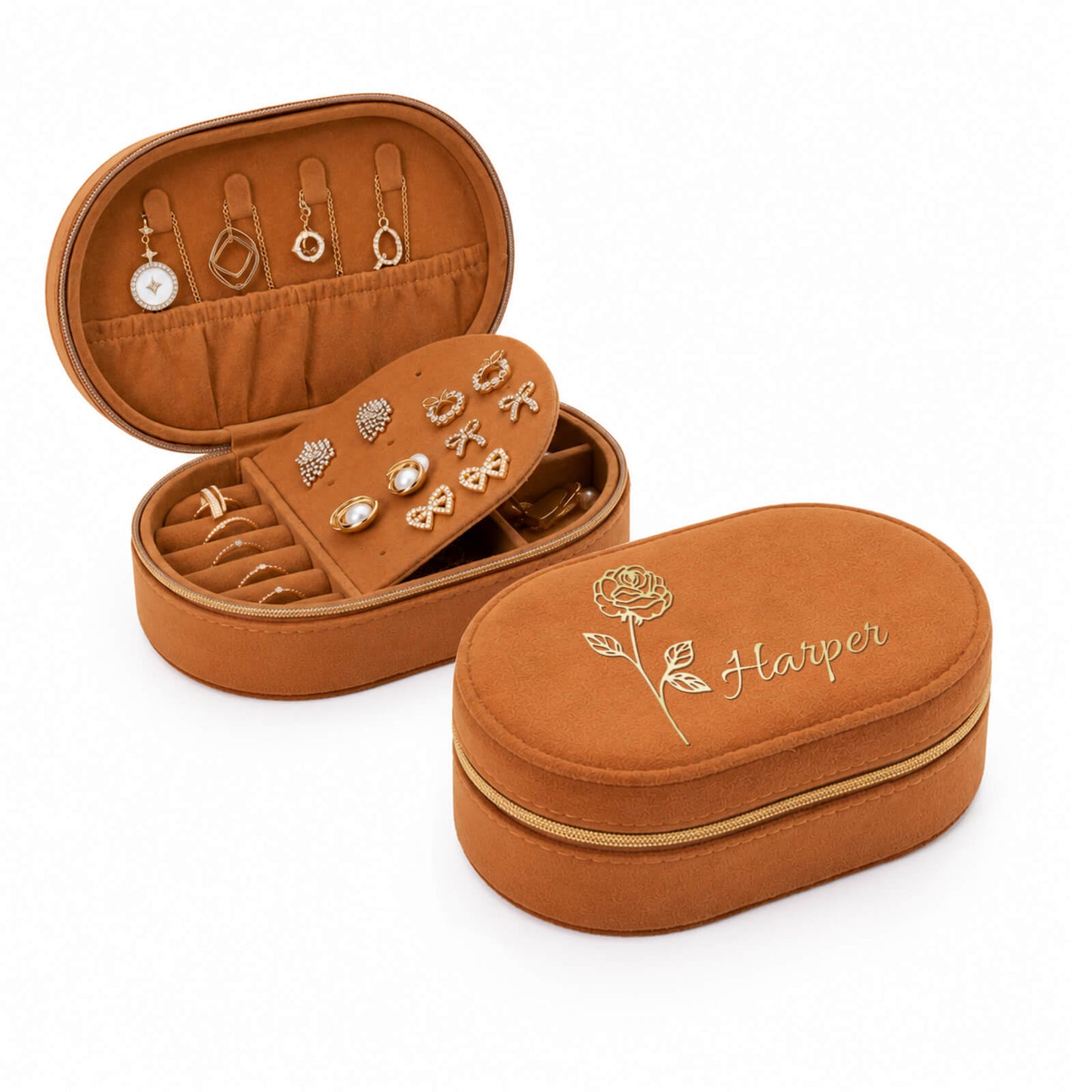 Oval Jewelry Case