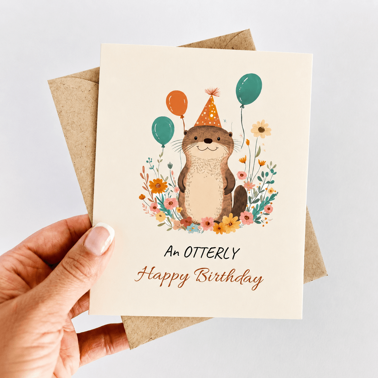 Otterly Birthday Card