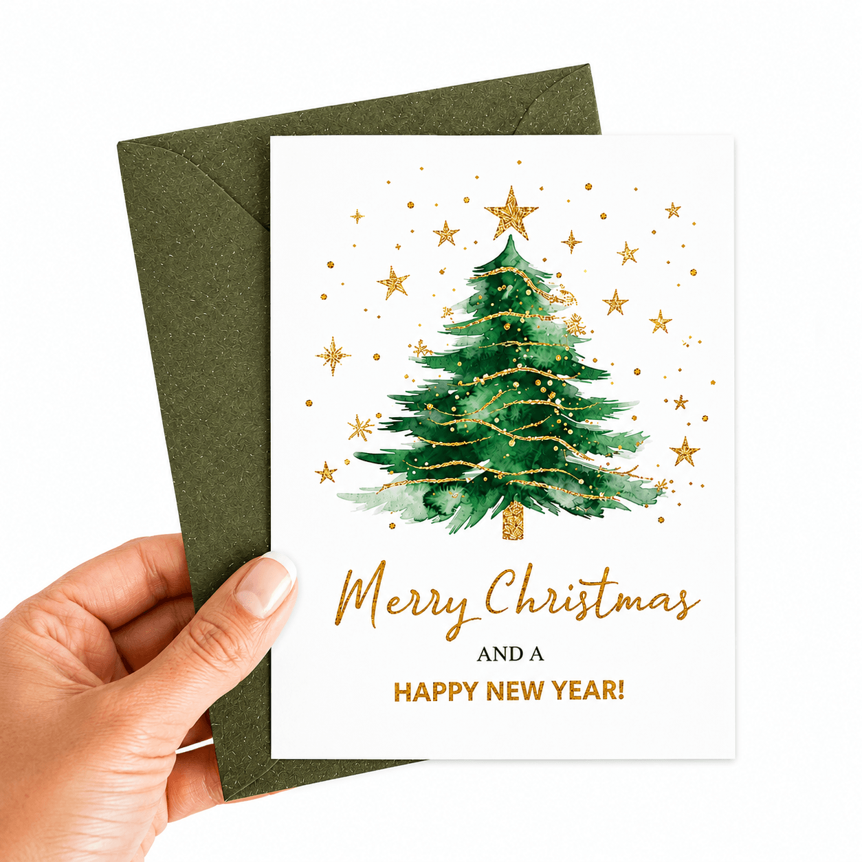 Christmas Star Wishes Card