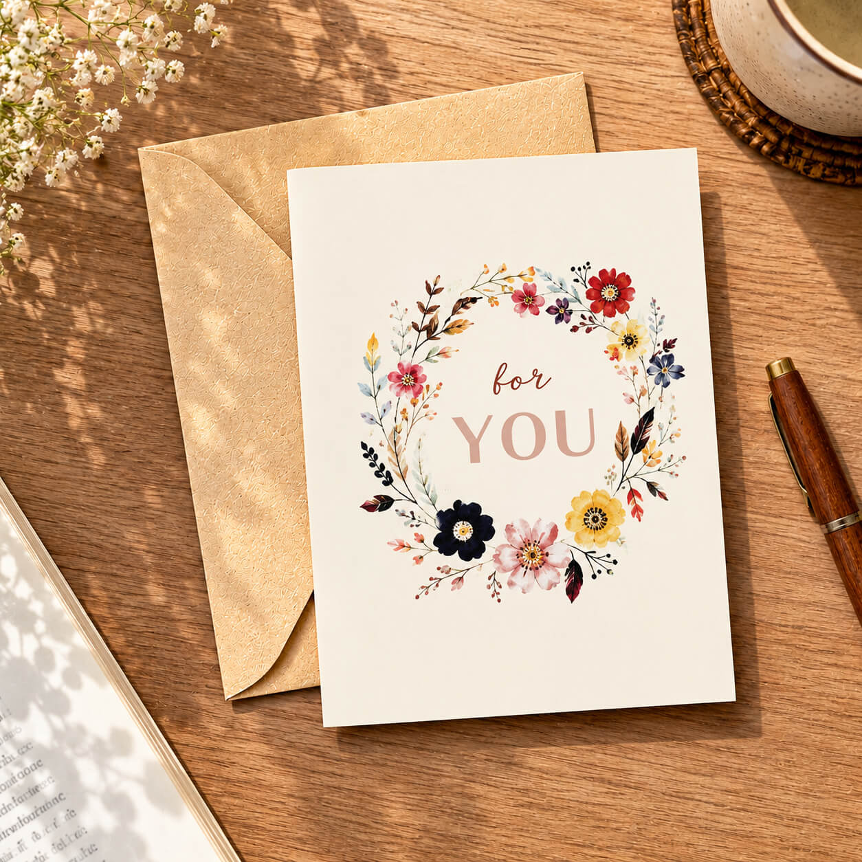 Floral For You Card