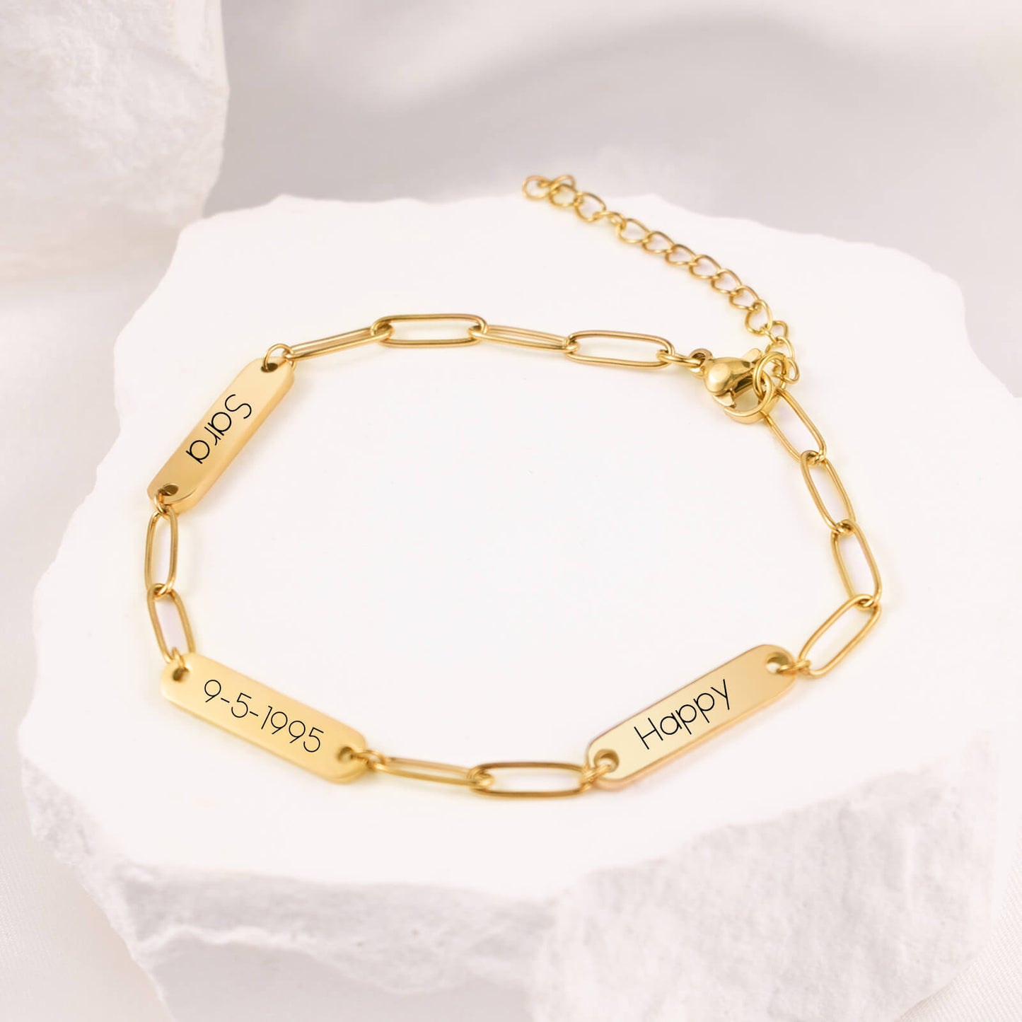 Name Paperclip Bracelet