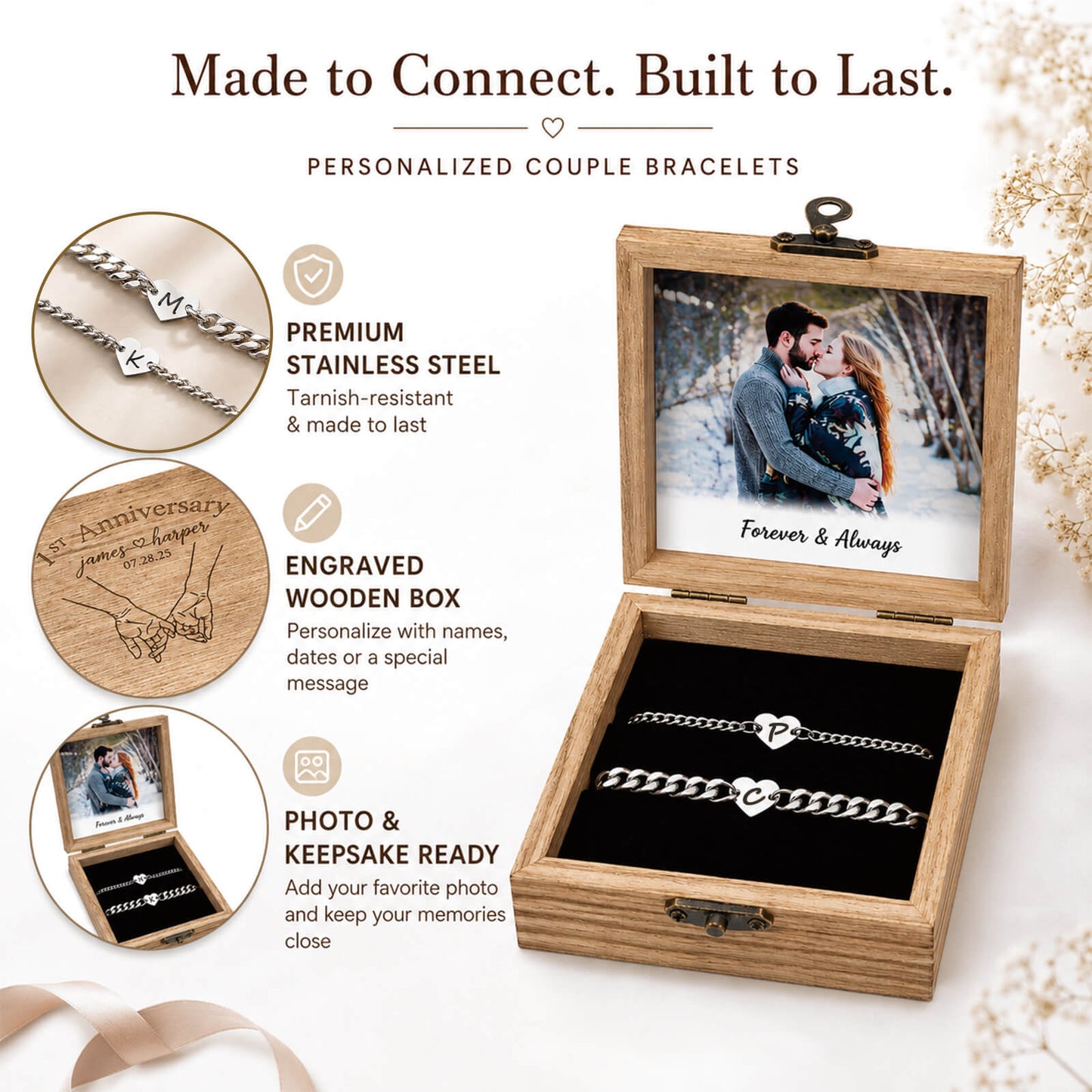 Initial Couple Bracelets