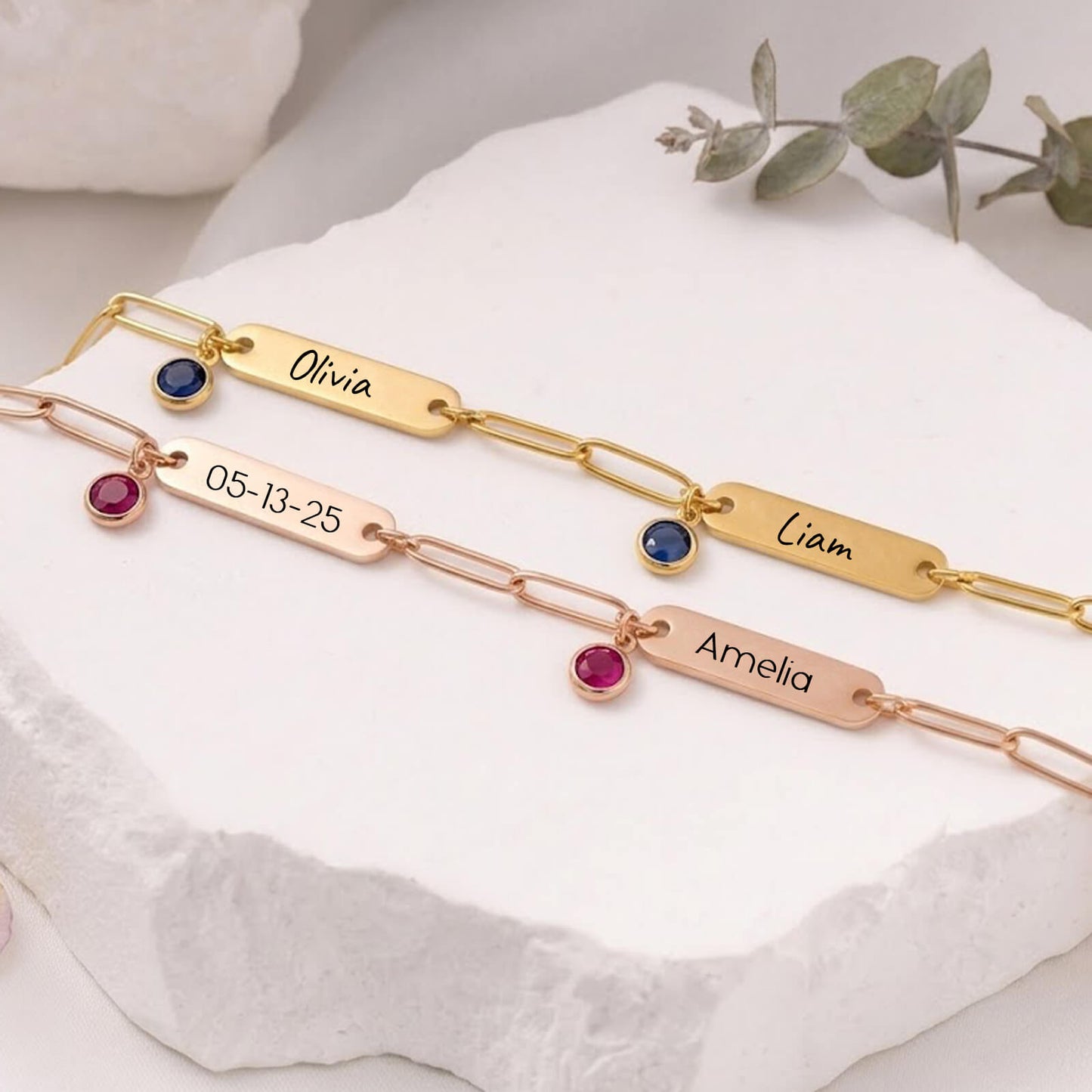 Personalized Birthstone Bracelet