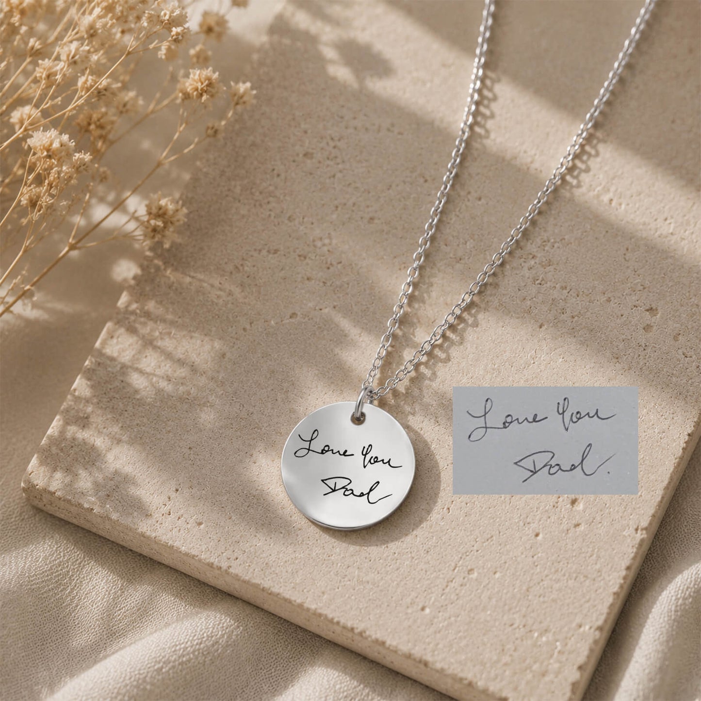 Minimalist Handwriting Necklace