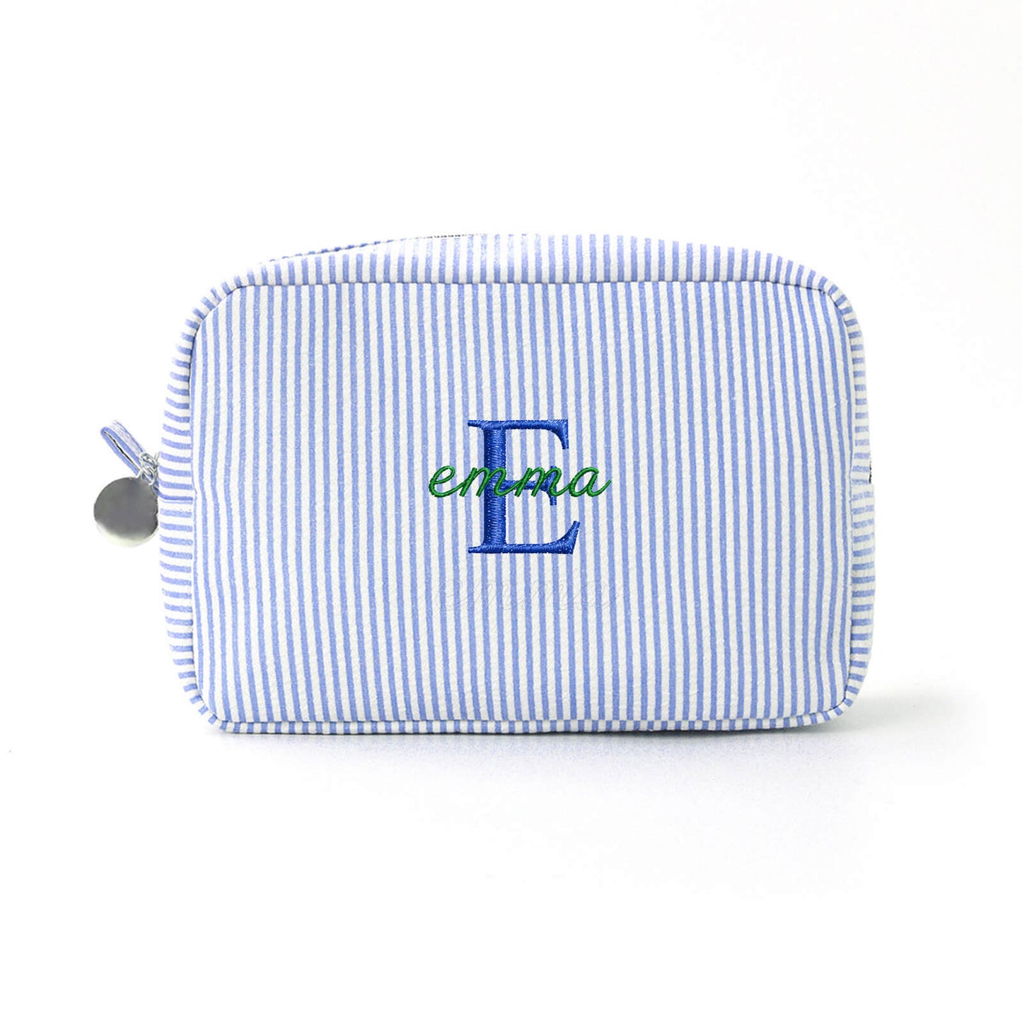 Personalized Seersucker Pouch