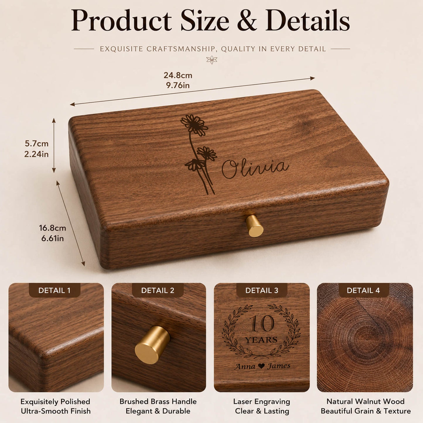 Walnut Memory Box
