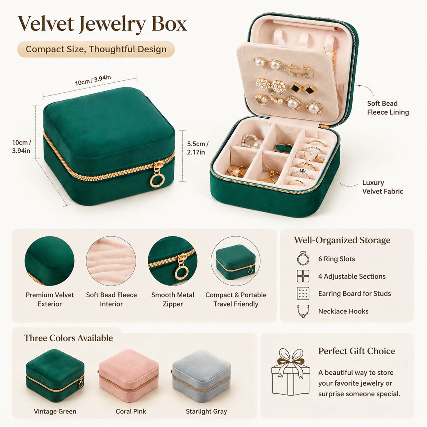 Velvet Jewelry Case