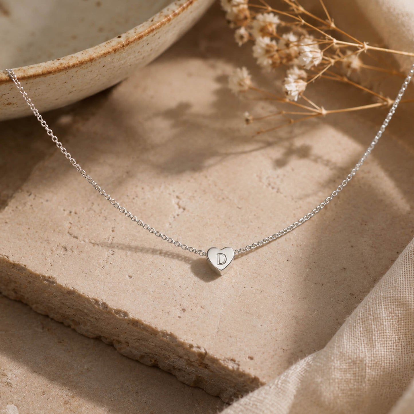 Initial Heart Necklace