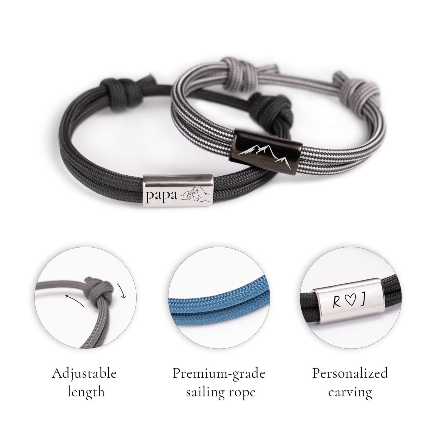 Customizable Men’s Sailing Rope Bracelet