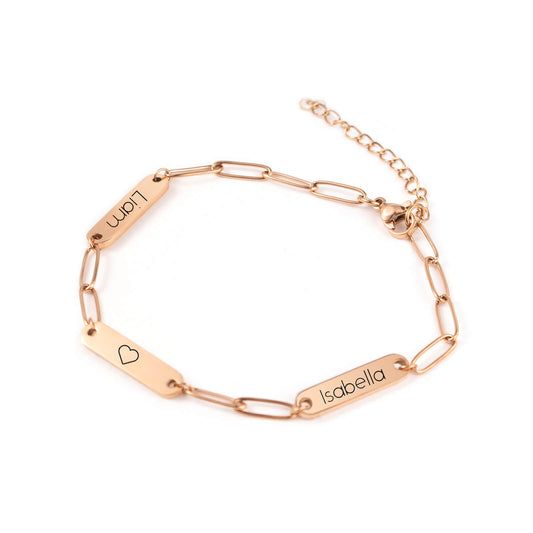 Name Paperclip Bracelet