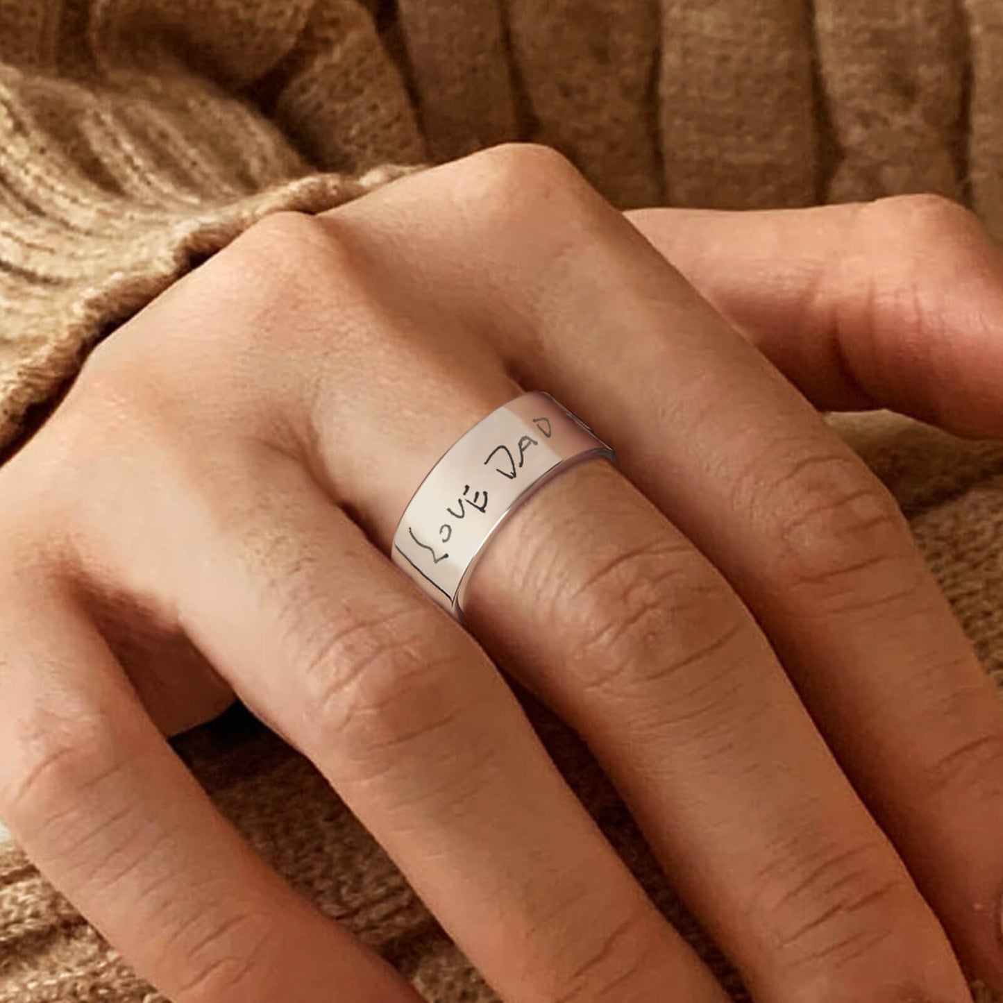 Actual Handwriting Ring