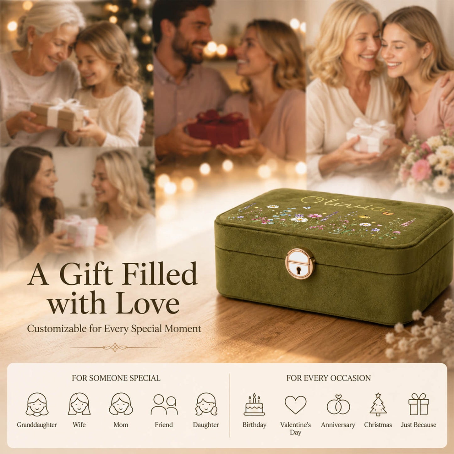 Velvet Jewelry Box