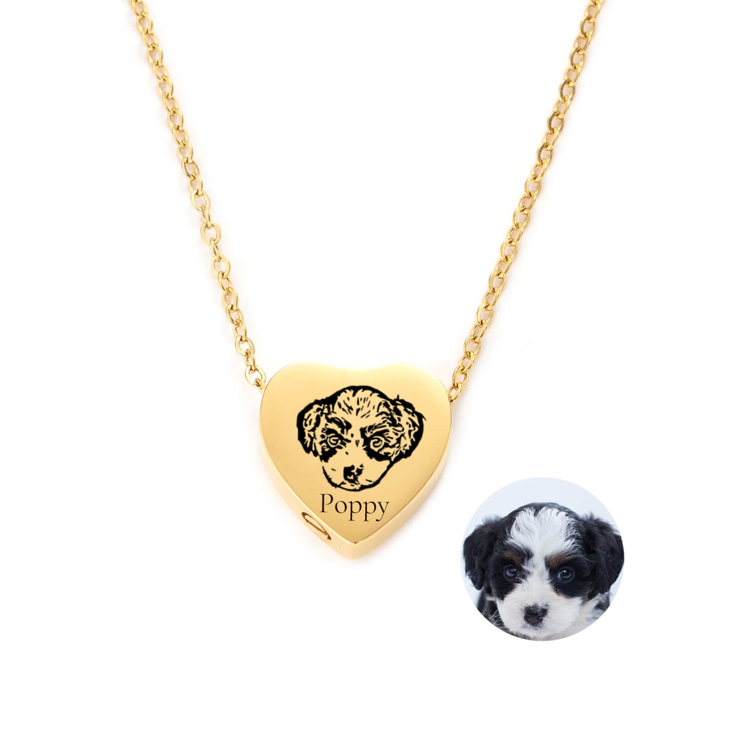 Heart Pet Urn Necklace