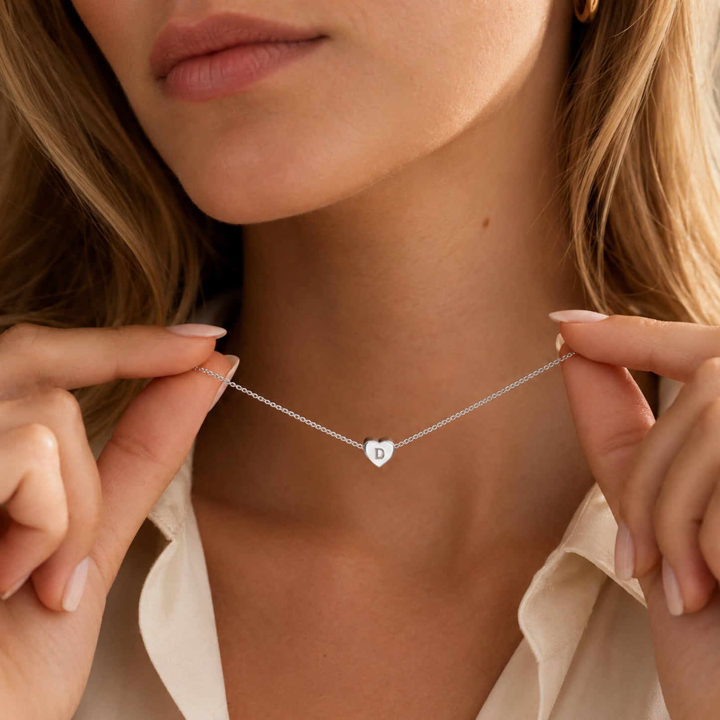 Initial Heart Necklace