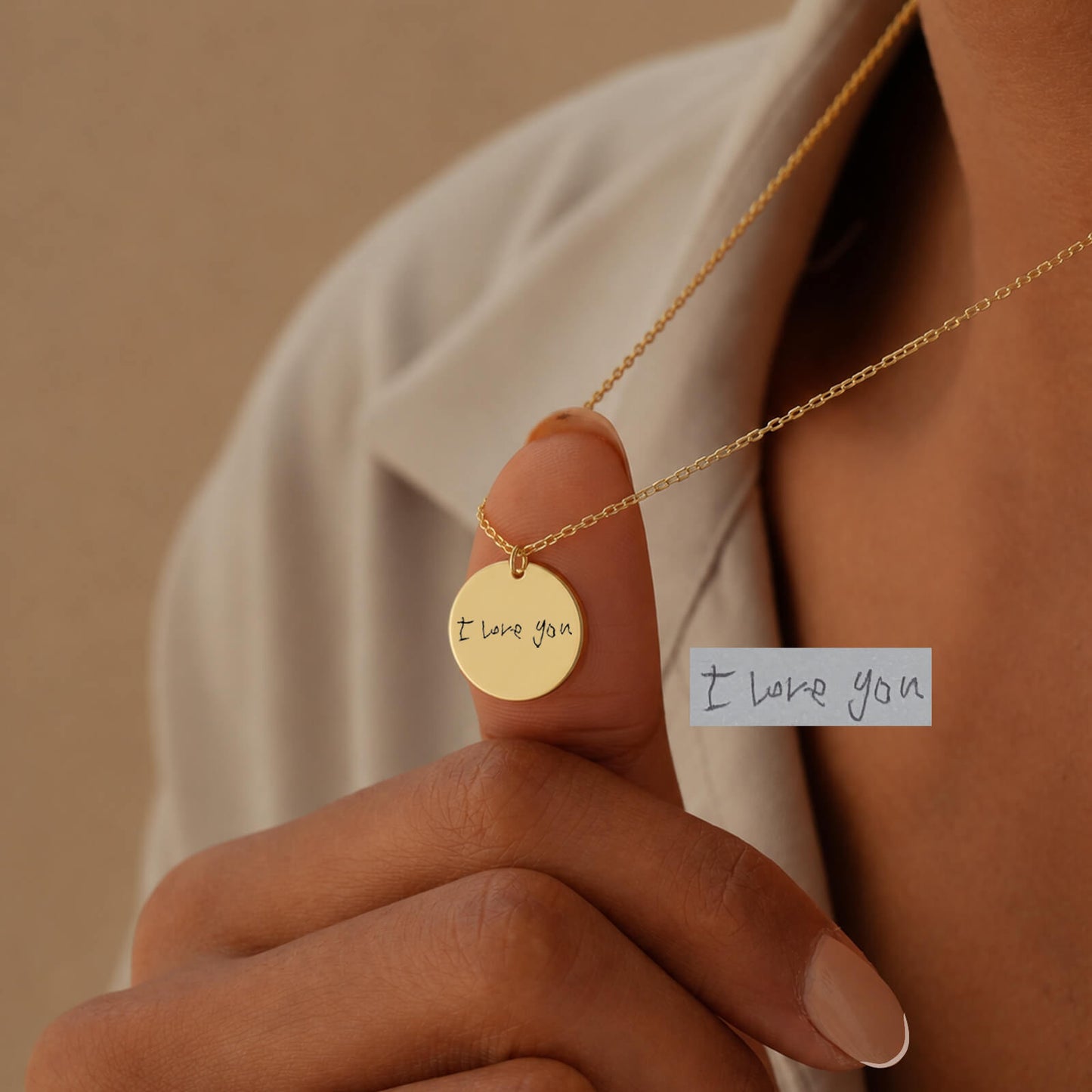 Minimalist Handwriting Necklace