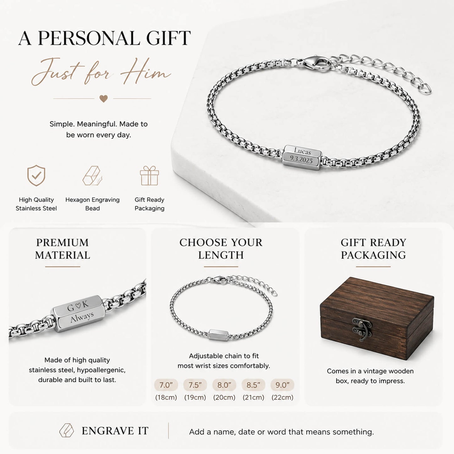 Six-Sided Bracelet