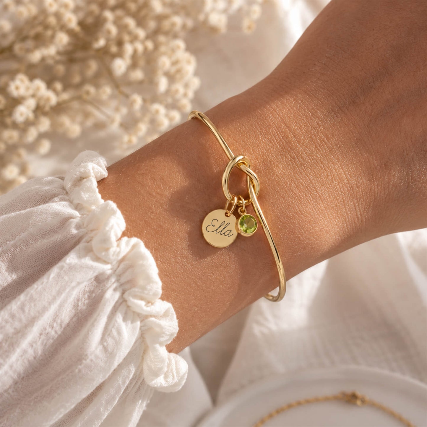 Birthstone Disc Bracelet