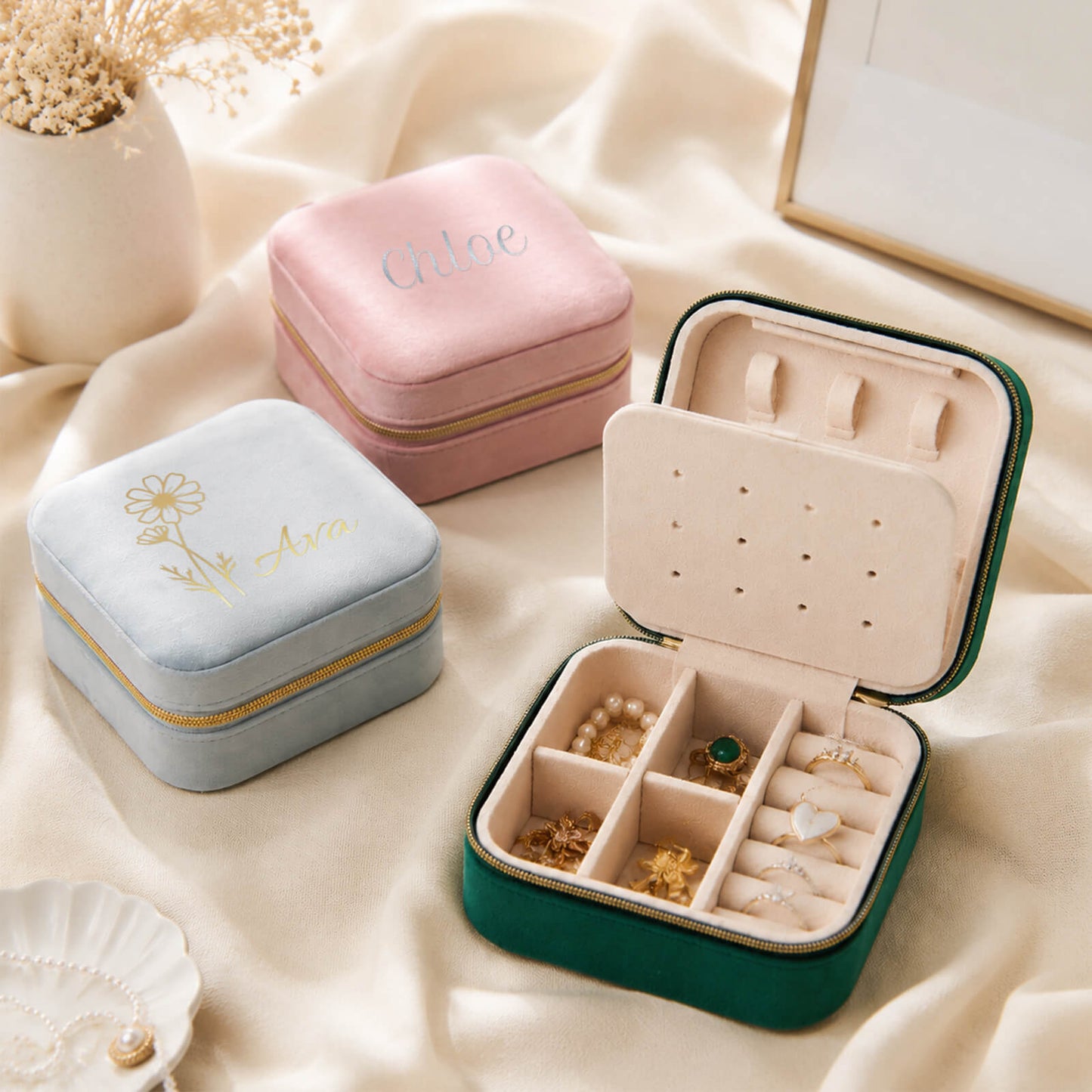 Velvet Jewelry Case