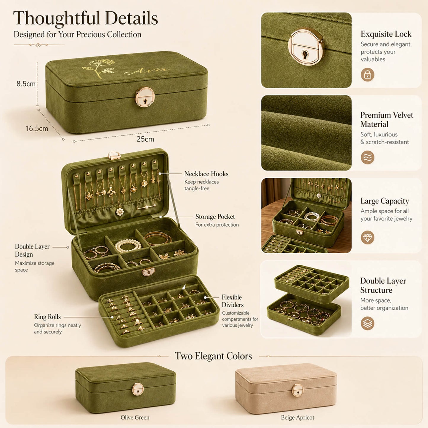 Velvet Jewelry Box