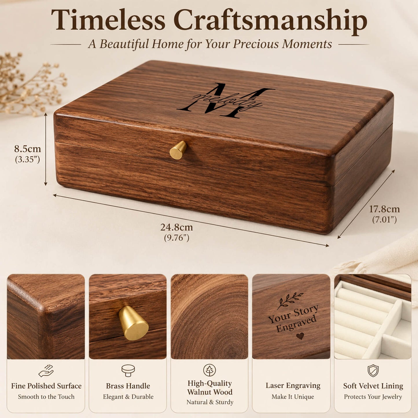 Walnut Keepsake Box