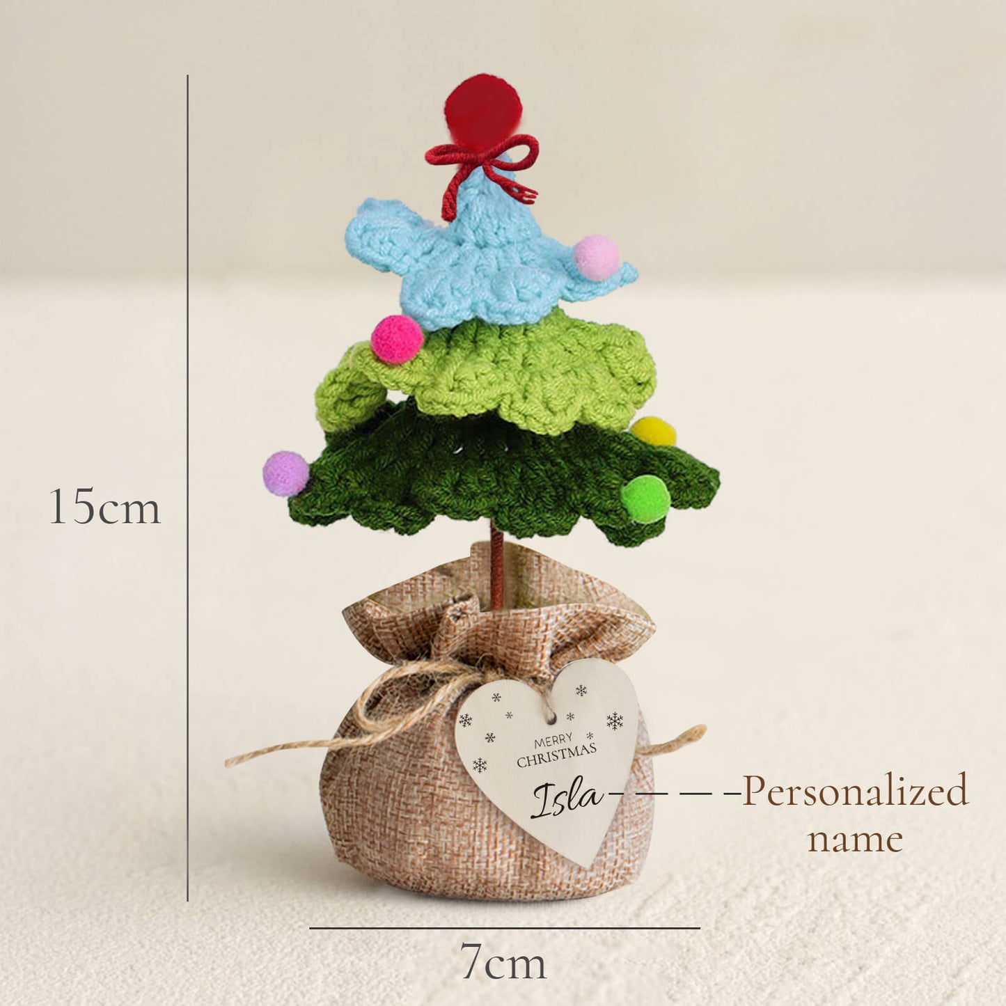 Personalized Crochet Christmas Tree