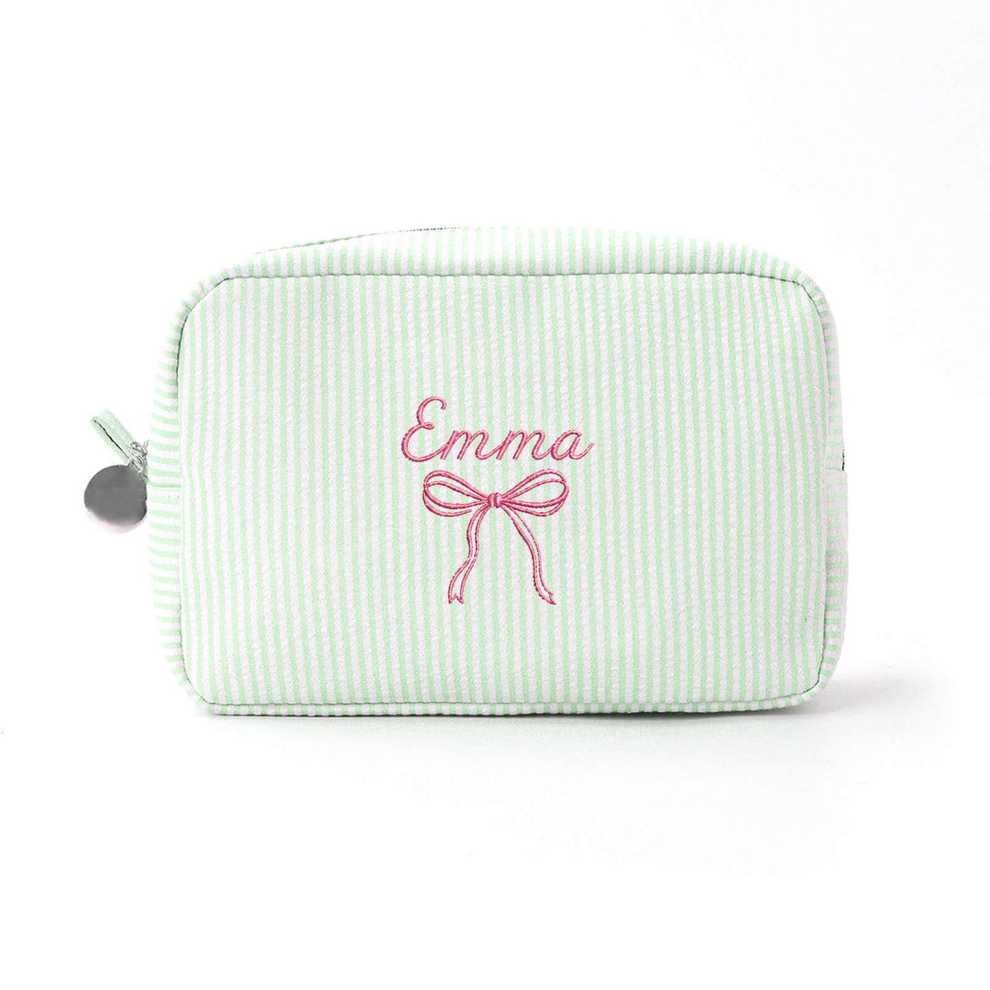 Personalized Seersucker Pouch