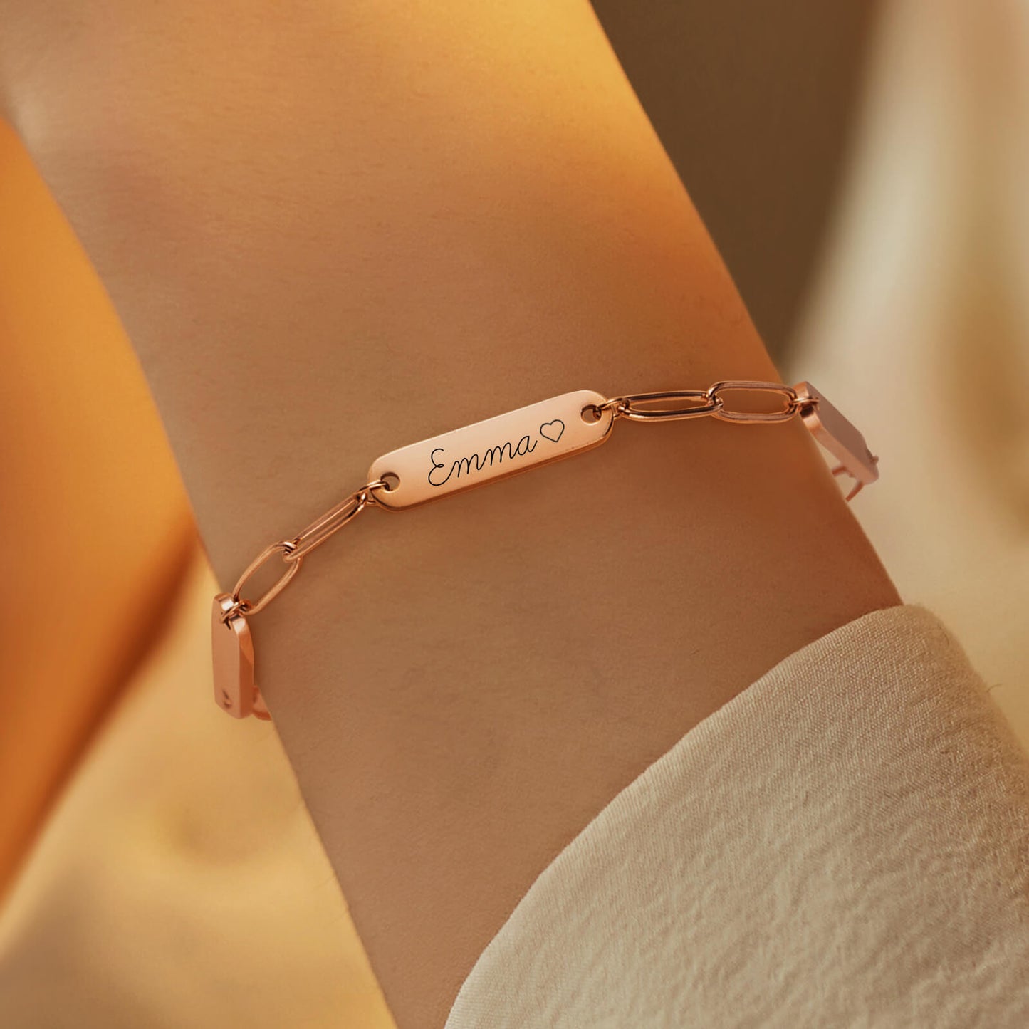 Name Paperclip Bracelet