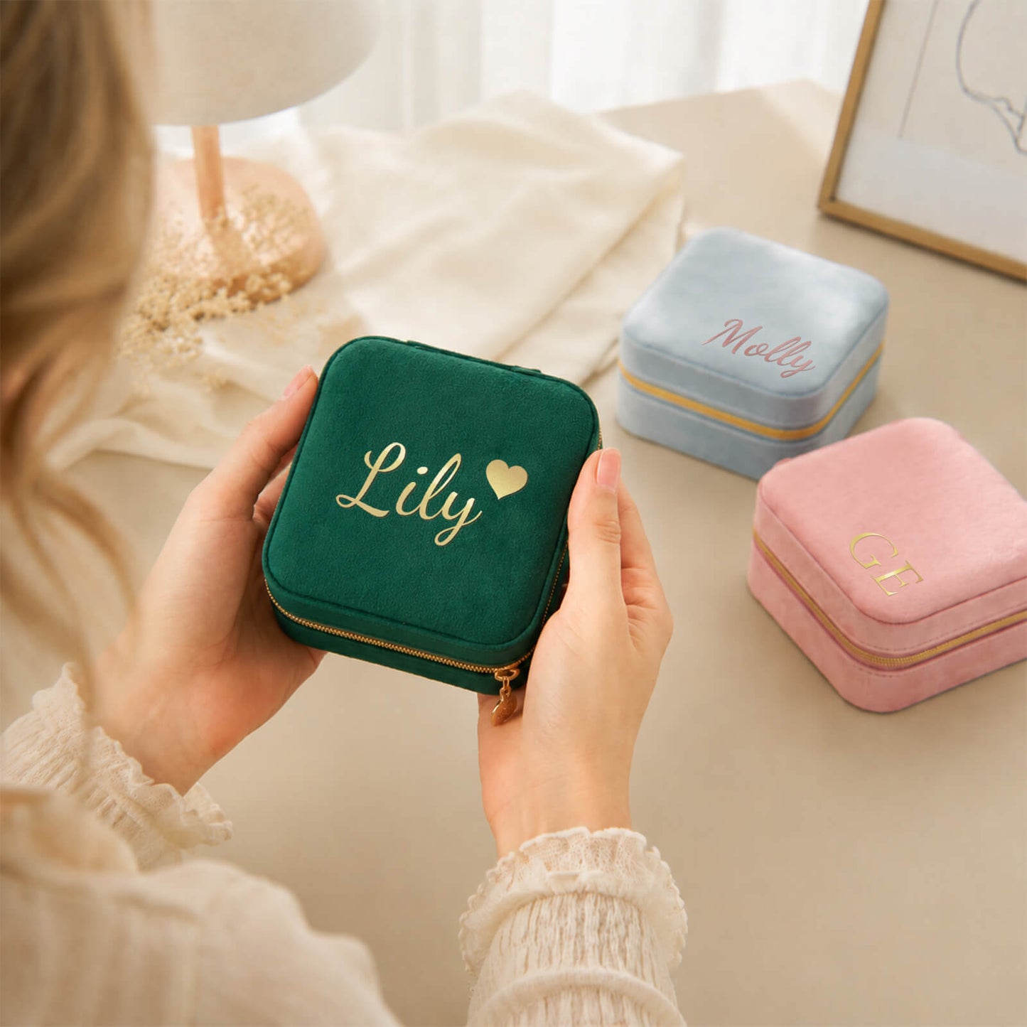Velvet Jewelry Case