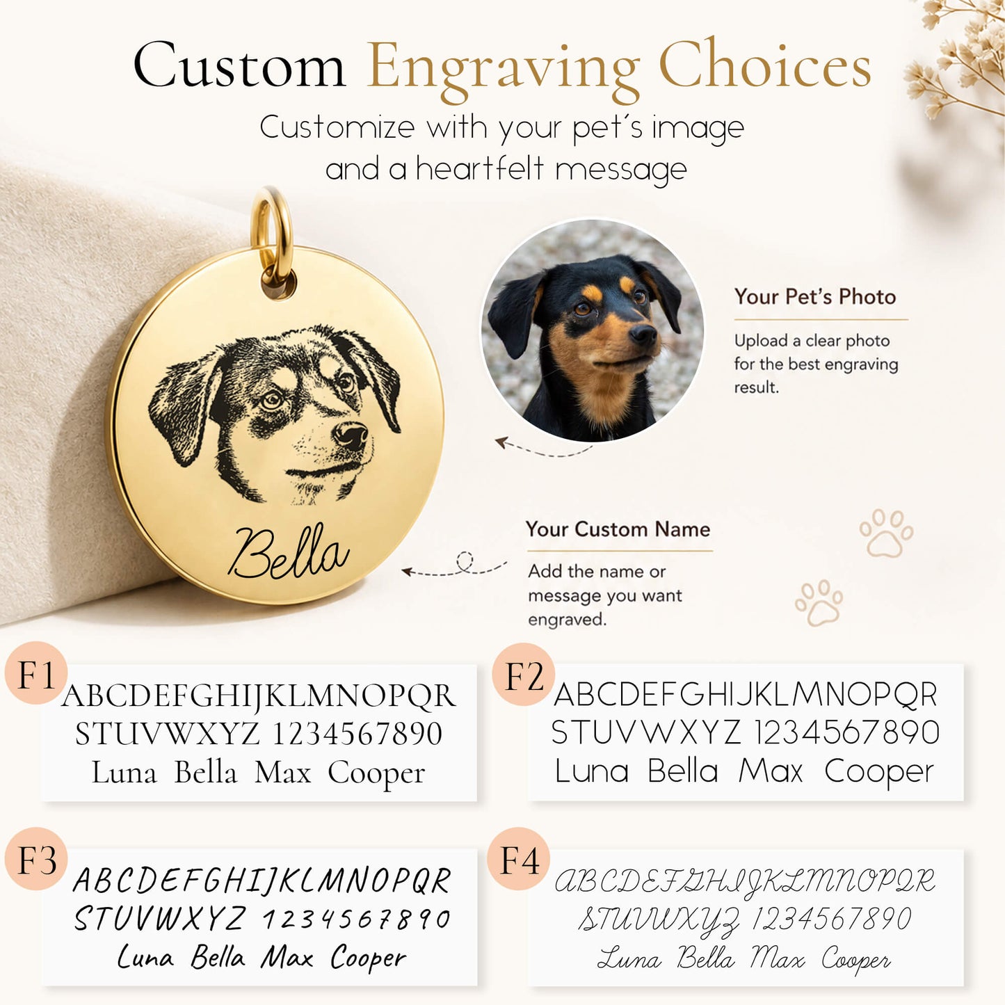 Custom Pet Portrait Necklace