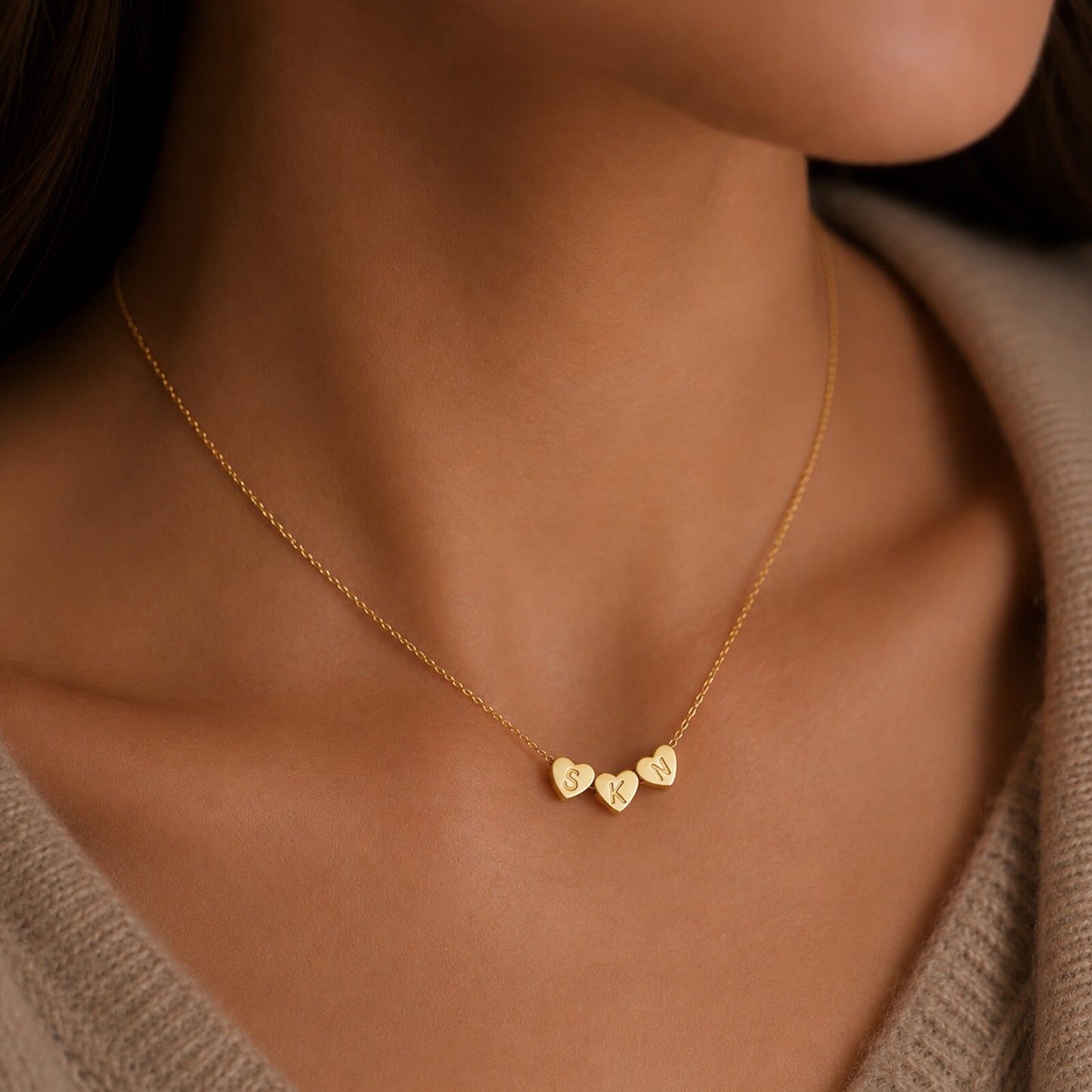 Initial Heart Necklace