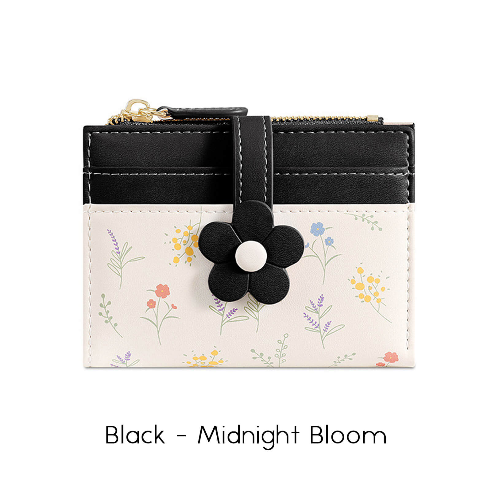 Flower Wallet for Women | Small Card Holder with Coin Pocket