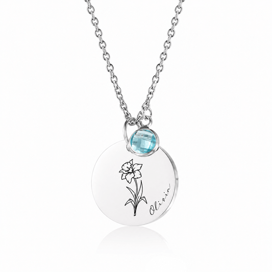 Birth Flower Necklace
