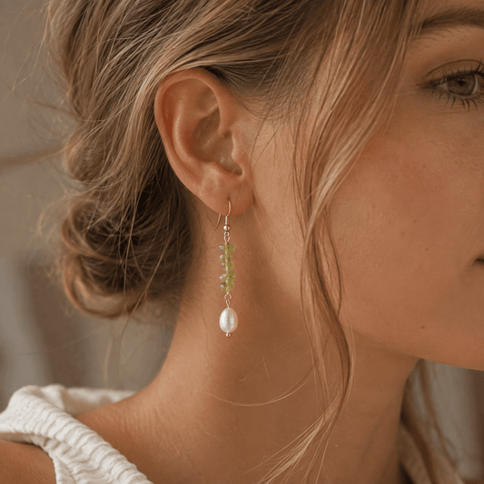 Peridot Pearl Drops